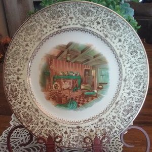 4 Vintage Imperial by Salem China Co Plate